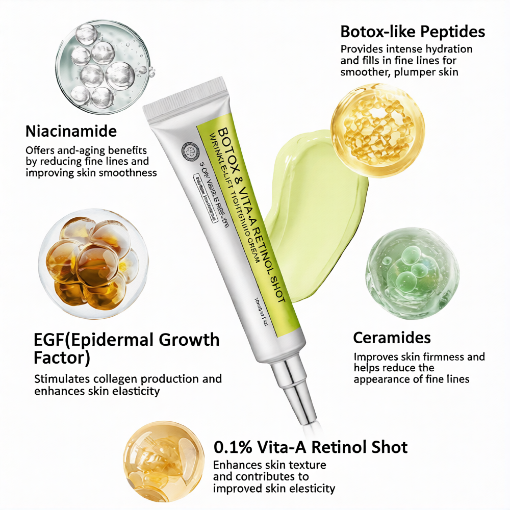 💫 Botox & Vita-A Retinol Shot Wrinkle-Lift Tightening cream - Last Day Promotion 70% OFF