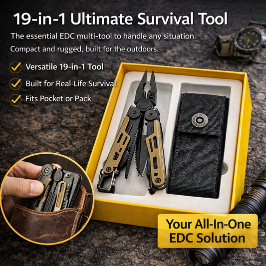 Factory Limited-Time Offer-50%OFF💥 19-in-1 Outdoor Survival EDC Multi-Tool🛠️