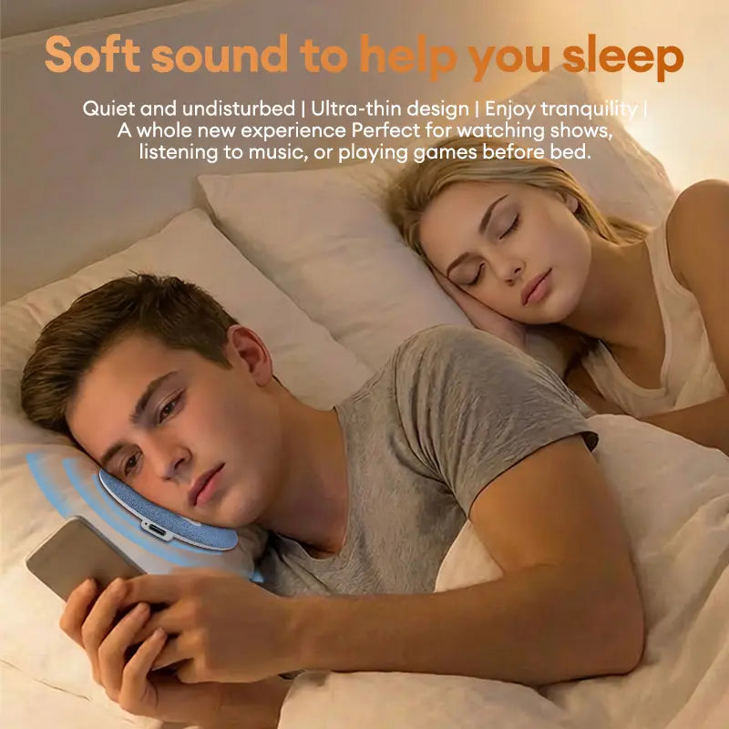 12mm Ultra-Thin Pillow Bluetooth Sleep Speaker — Personal Audio & For Peaceful Nights