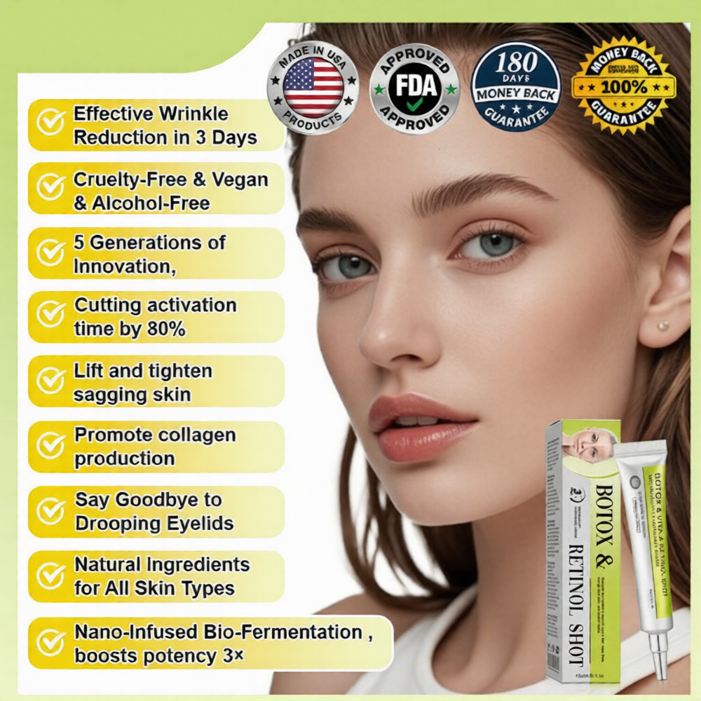 💫 Botox & Vita-A Retinol Shot Wrinkle-Lift Tightening cream - Last Day Promotion 70% OFF